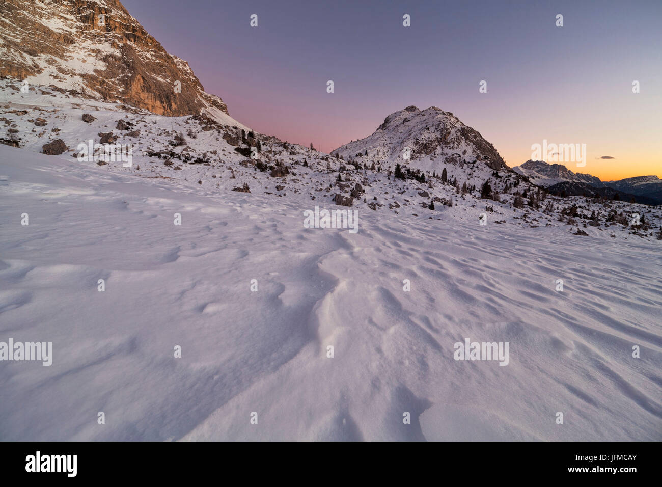 Valparola Pass, Dolomiten, Veneto, Belluno, Italien, Stockfoto