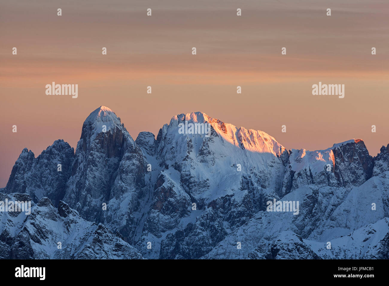 Agner Gruppe, Pale di San Martino, Dolomiten, Belluno, Italien Veneto, Stockfoto