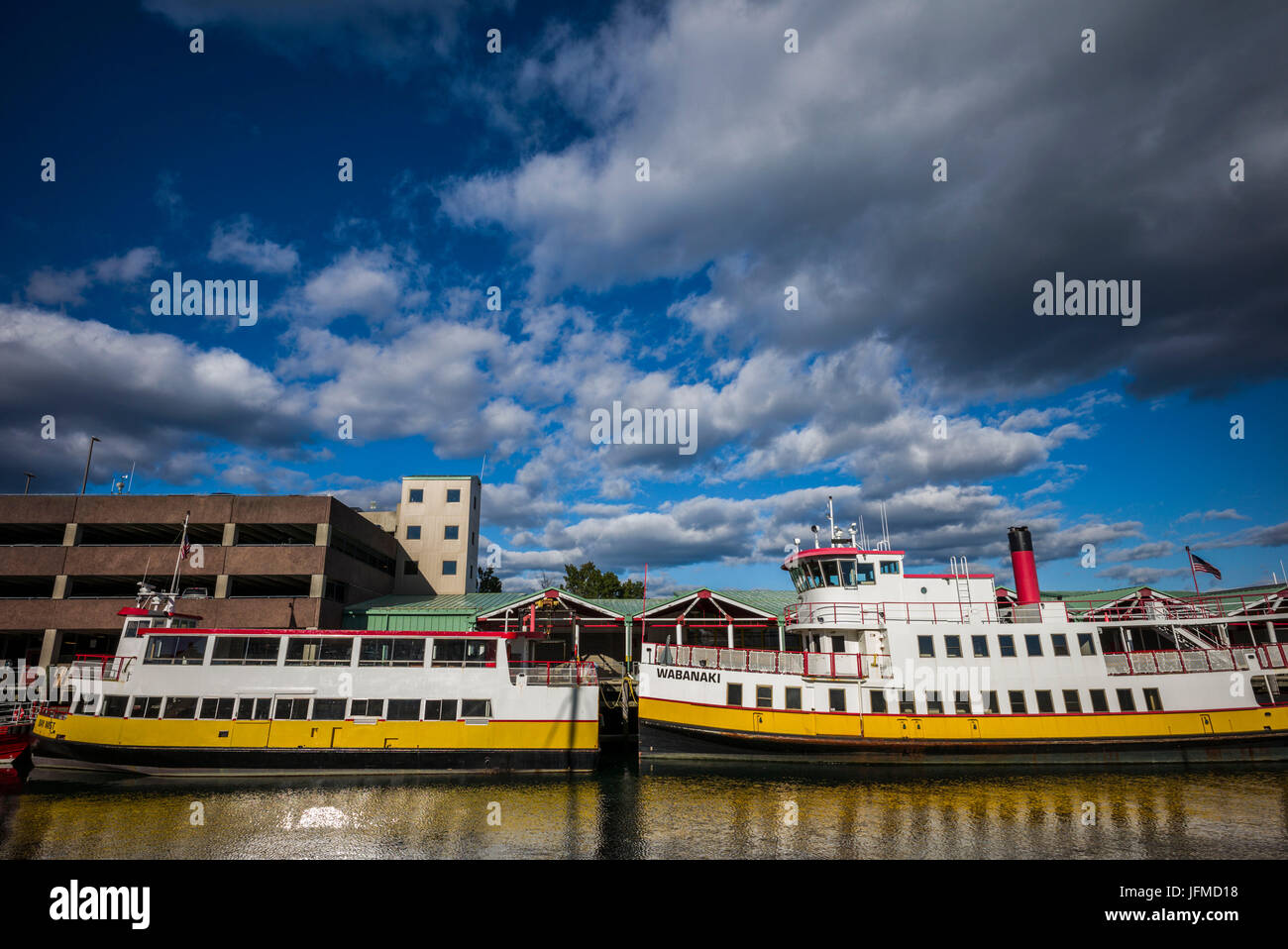 Fähren von Casco Bay, Portland, Maine, USA Stockfoto