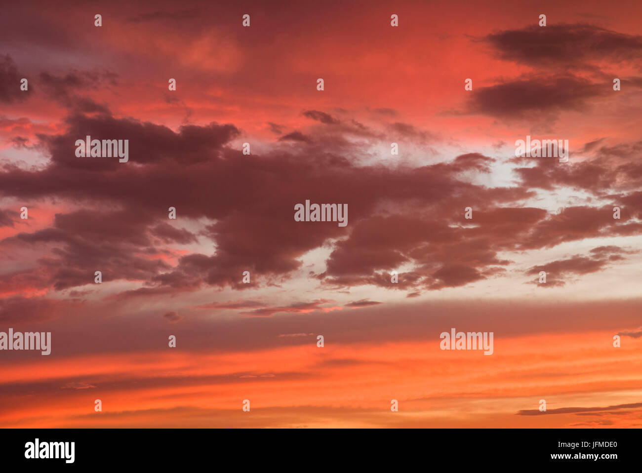 USA, Massachusetts, Cape Ann, Annisquam, Annisquam Harbor, orange Sunset Stockfoto