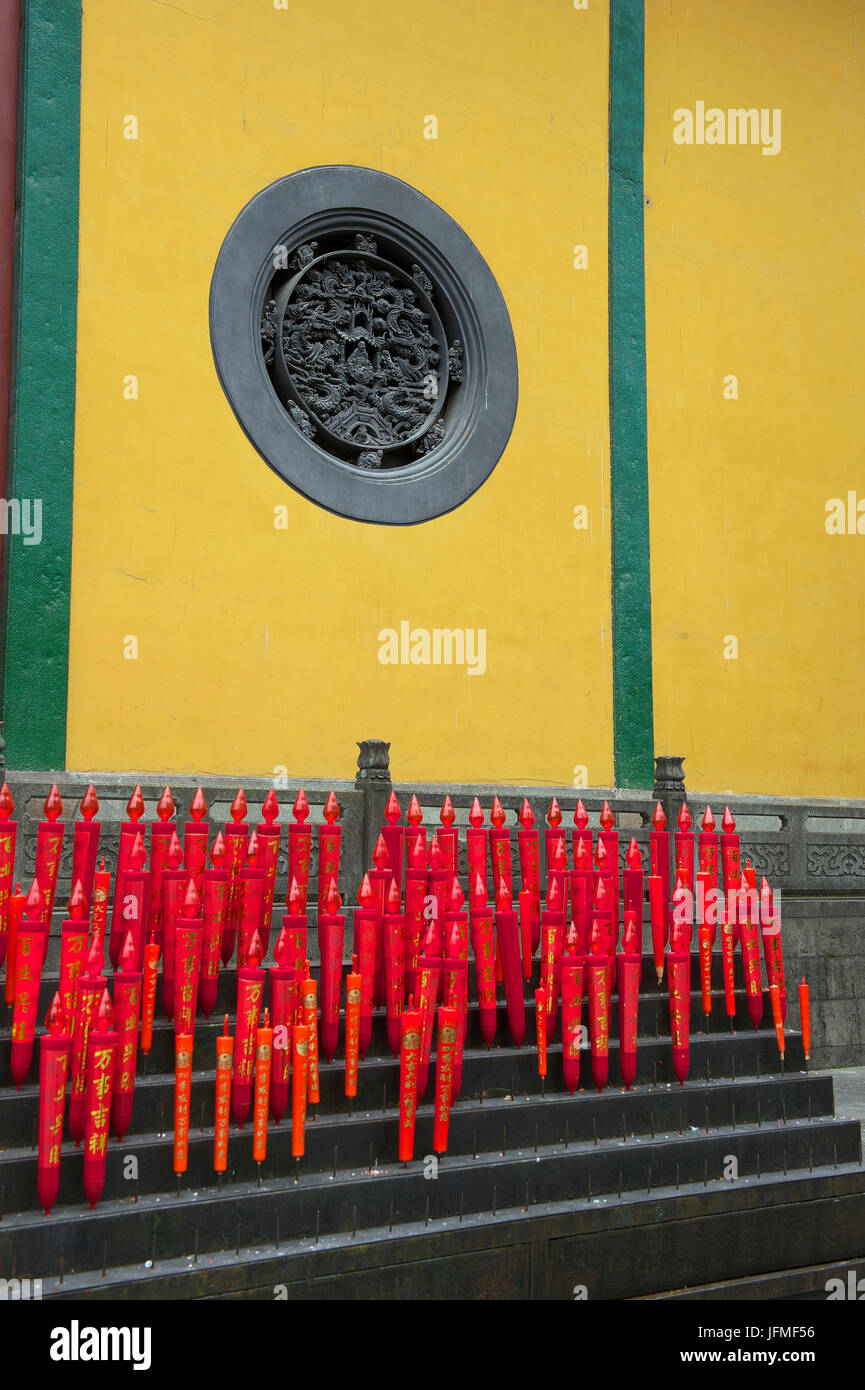 China, Provinz Zhejiang, Hangzhou, UNESCO-Welterbe, Feilaifeng Park, Lingyin Tempel Stockfoto