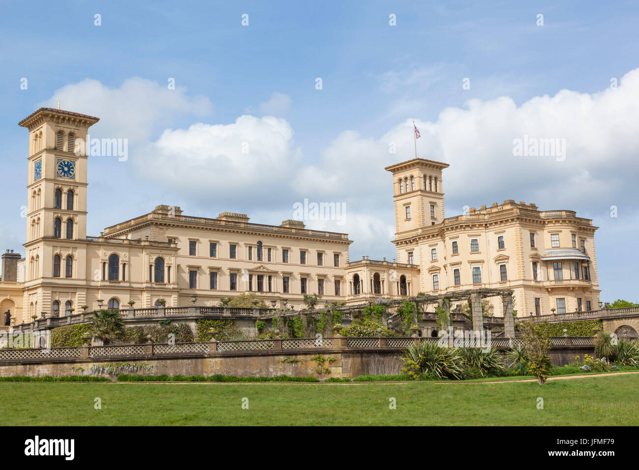 England, Hampshire, Isle Of Wight, Osborne House, Haupteingang Stockfoto