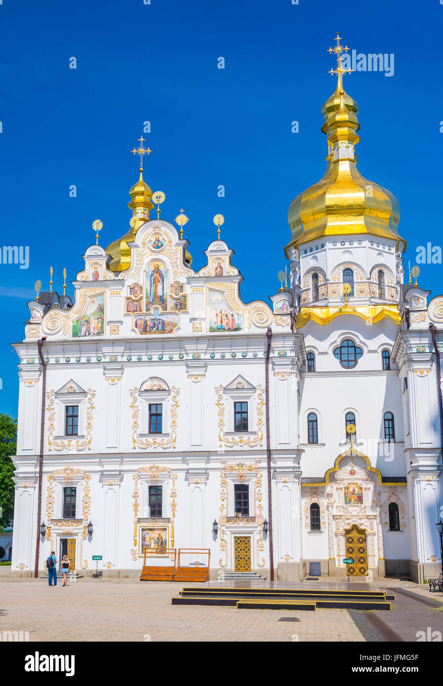 Klosters Pechersk Lavra in Kiew, Ukraine. Die Pechersk Lavra ist UNESCO-Weltkulturerbe seit 1990 Stockfoto