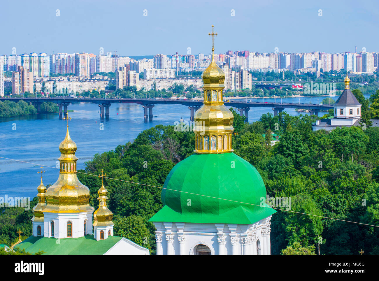Klosters Pechersk Lavra in Kiew, Ukraine. Die Pechersk Lavra ist UNESCO-Weltkulturerbe seit 1990 Stockfoto