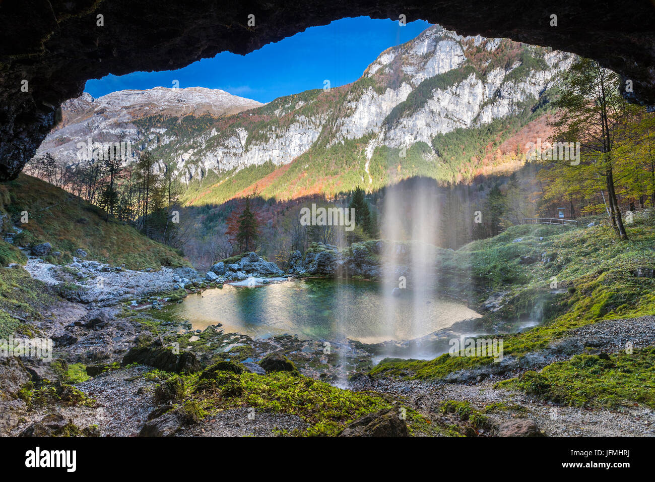 Fontanone Di Goriuda, Provinz Udine, Region Friaul-Julisch Venetien, Italien, Europa. Stockfoto