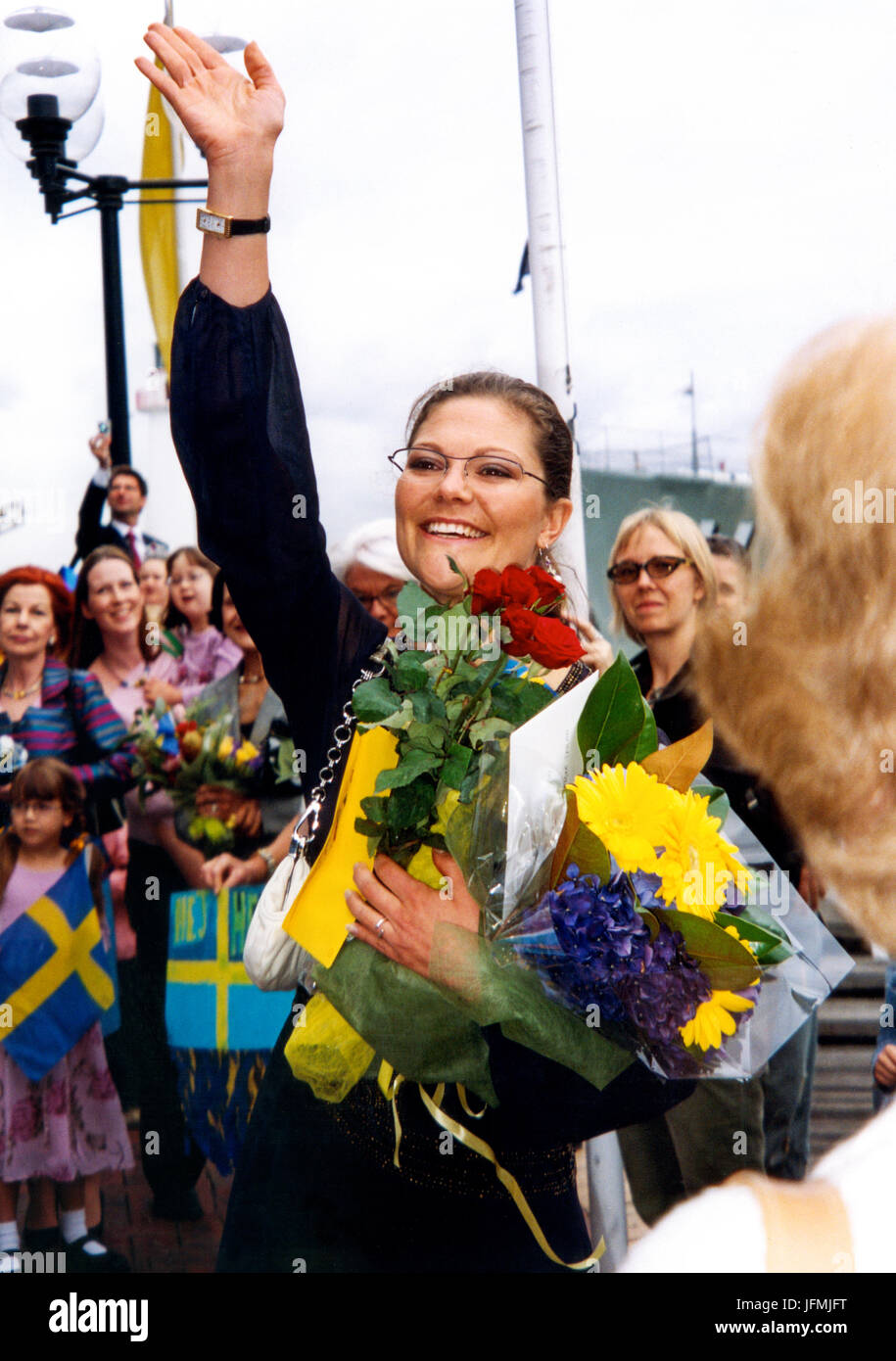 SCHWEDISCHE Kronprinzessin VICTORIA Besuch in Sydney Australien 2005 Stockfoto