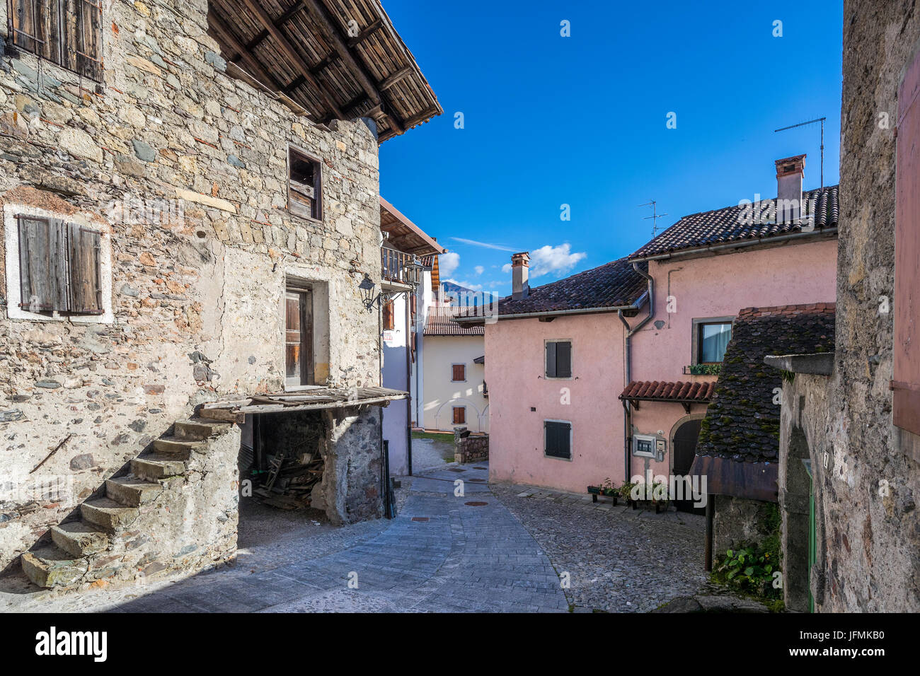 Sutrio, Provinz Udine, Region Friaul-Julisch Venetien, Italien, Europa. Stockfoto