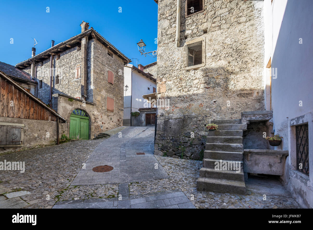 Sutrio, Provinz Udine, Region Friaul-Julisch Venetien, Italien, Europa. Stockfoto