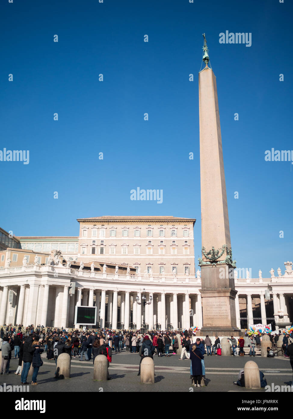Der Obelisk auf dem Petersplatz Stockfoto