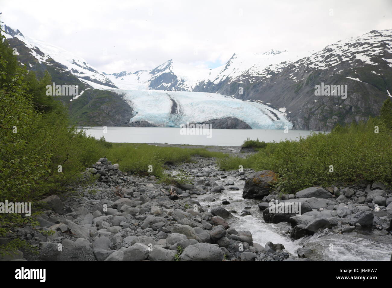 Schnee Caped Berge in der Great Alaskan im Freien Stockfoto