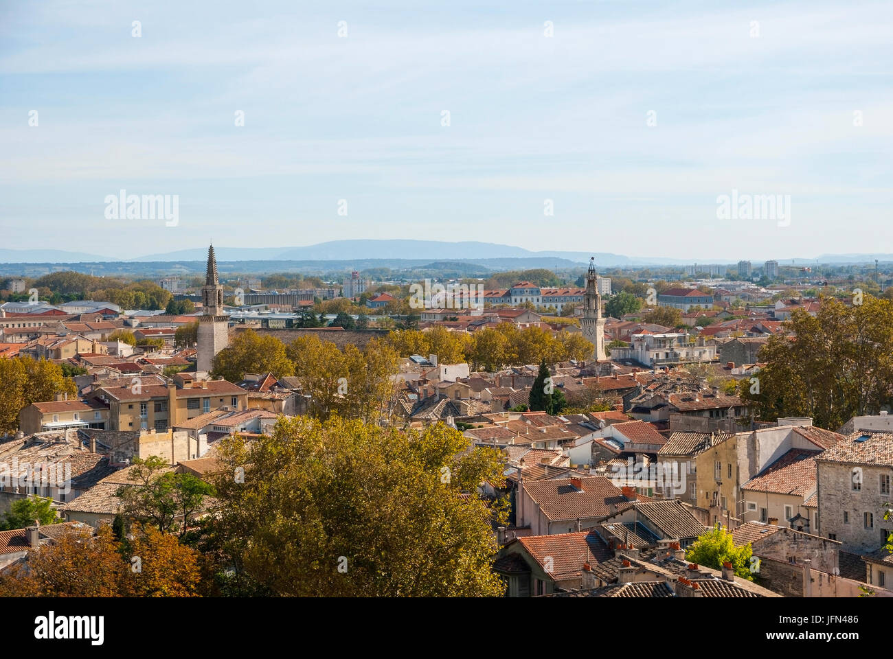 Blick über Avignon, Frankreich Stockfoto