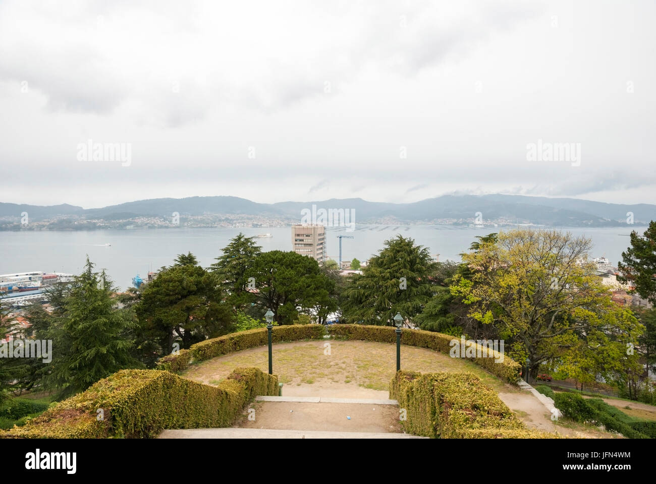 Stadtpark in Vigo, Galizien, Spanien Stockfoto