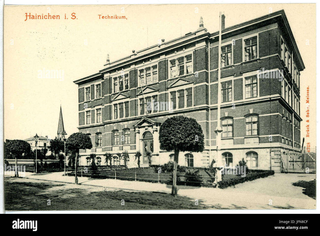04328-Hainichen-1903-Technikum-Brück & Sohn Kunstverlag Stockfoto