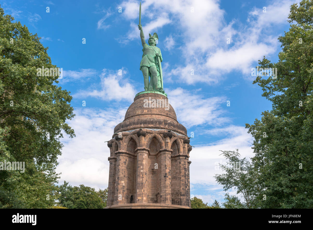 Hermannsdenkmal im Teutoburger Wald in Deutschland. Stockfoto