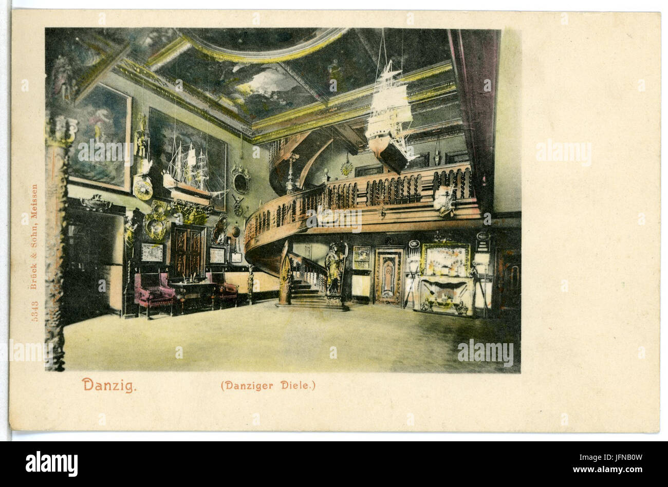 05343-Danzig-1904-Danziger Diele-Brück & Sohn Kunstverlag Stockfoto