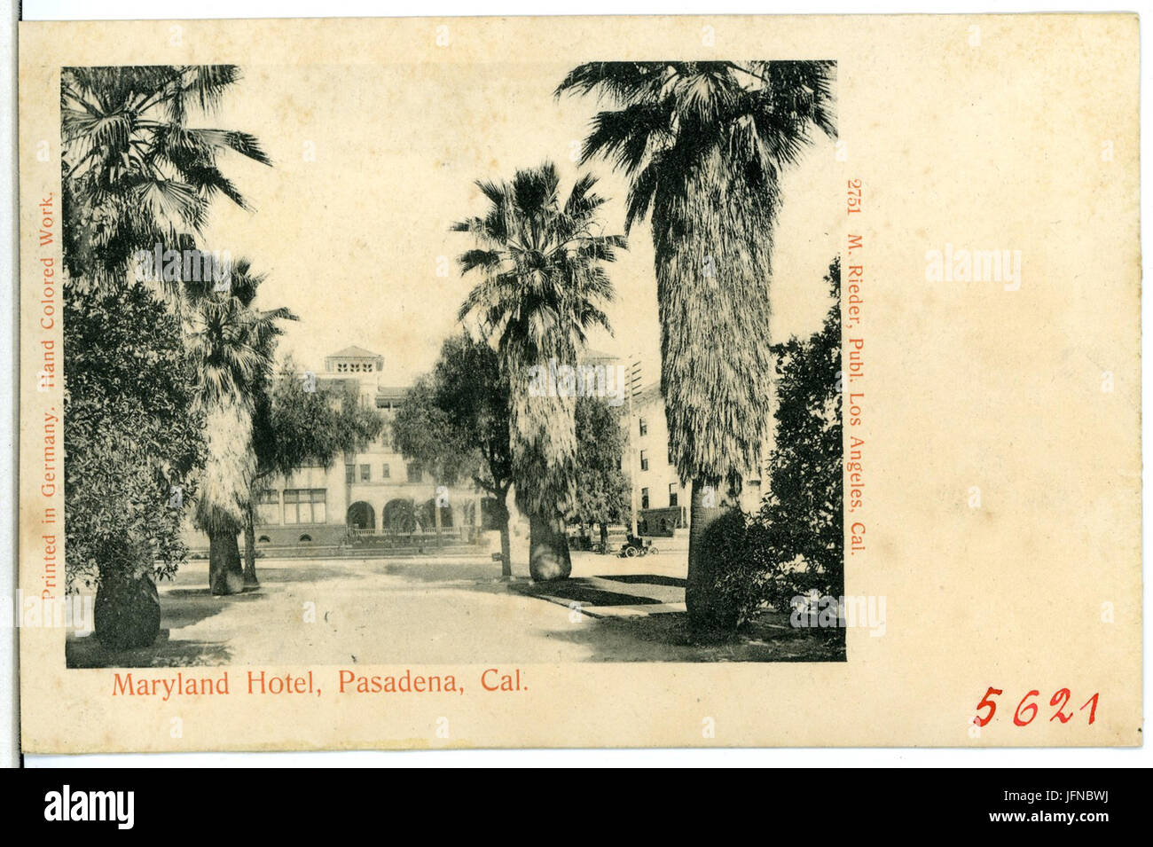 05621-Pasadena-1904-Maryland Hotel, Pasadena, Cal-Brück & Sohn Kunstverlag Stockfoto