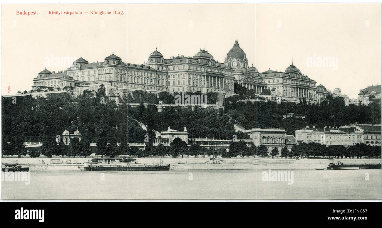 07980-Budapest-1906-Königliche Burg-Brück & Sohn Kunstverlag Stockfoto