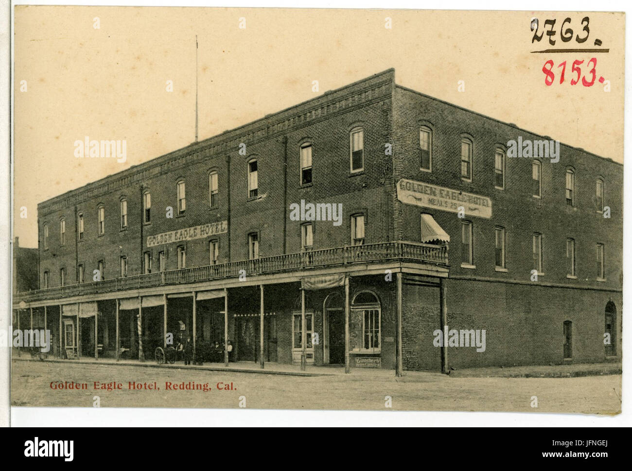 08153-Redding, Cal-1906-Golden Eagle Hotel-Brück & Sohn Kunstverlag Stockfoto