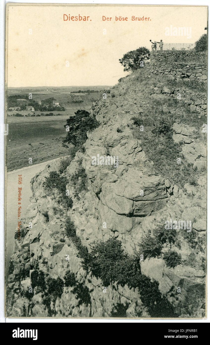 01658-Diesbar-1901-der Böse Bruder-Brück & Sohn Kunstverlag Stockfoto