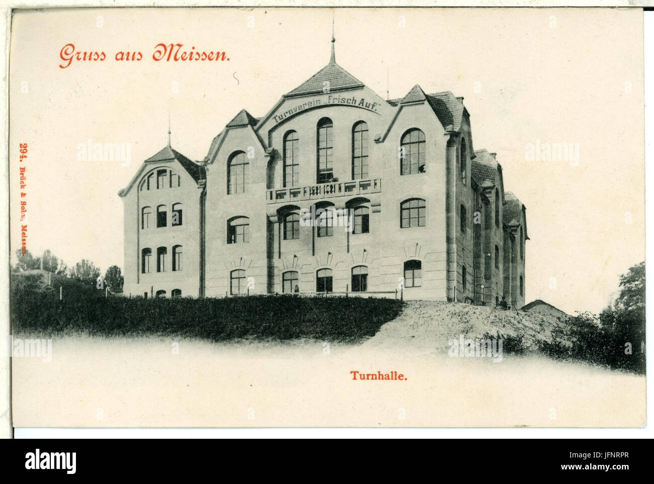 00294-Meißen-1898-Turnhalle (Frisch Auf)-Brück & Sohn Kunstverlag Stockfoto