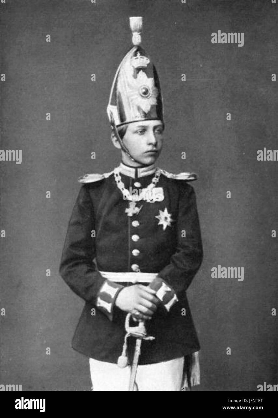 1874 in Altpreußischer Uniform Stockfoto