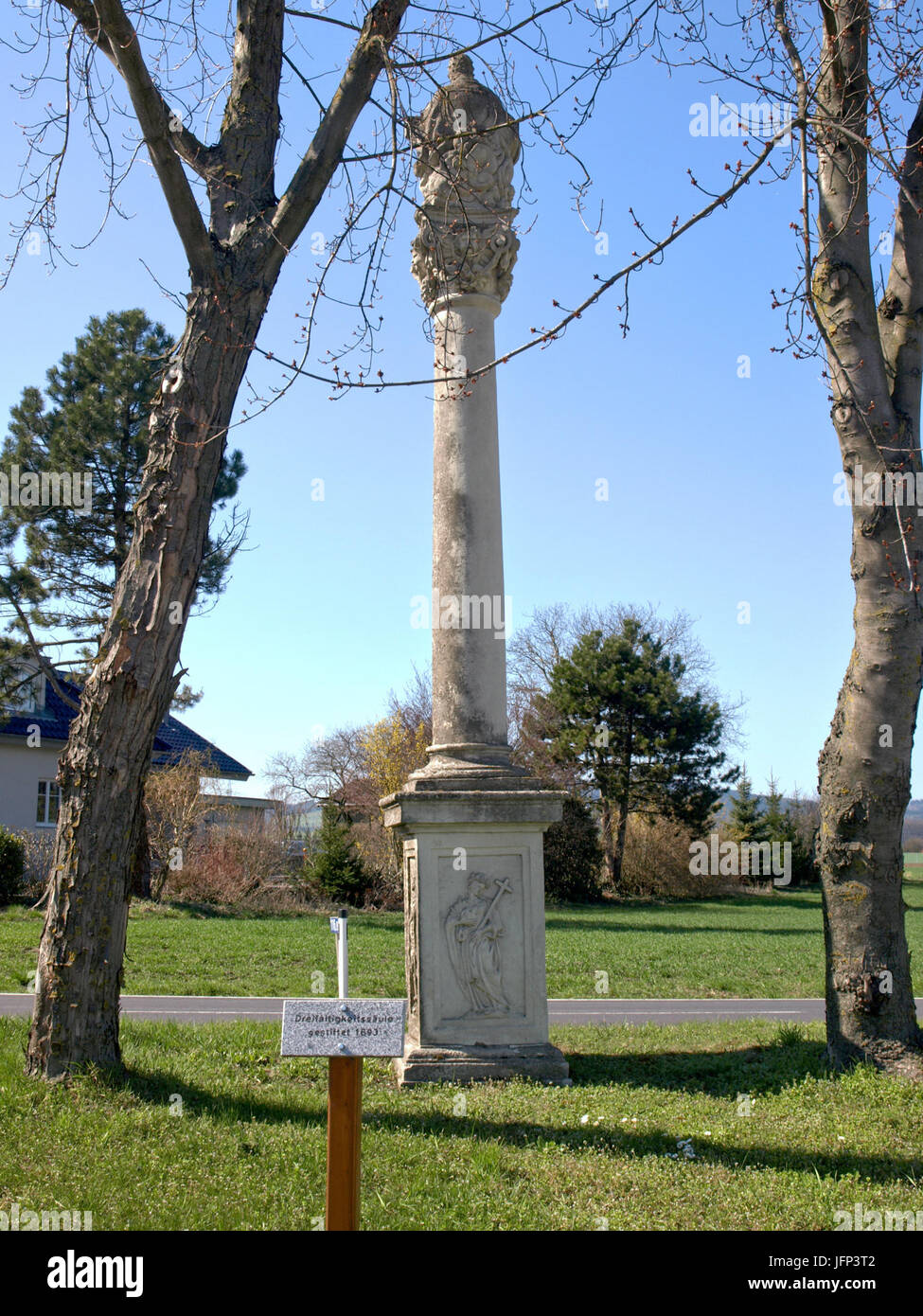 2013.04.15 - Neumarkt A.d. Ybbs - Dreifaltigkeitssäule - 04 Stockfoto