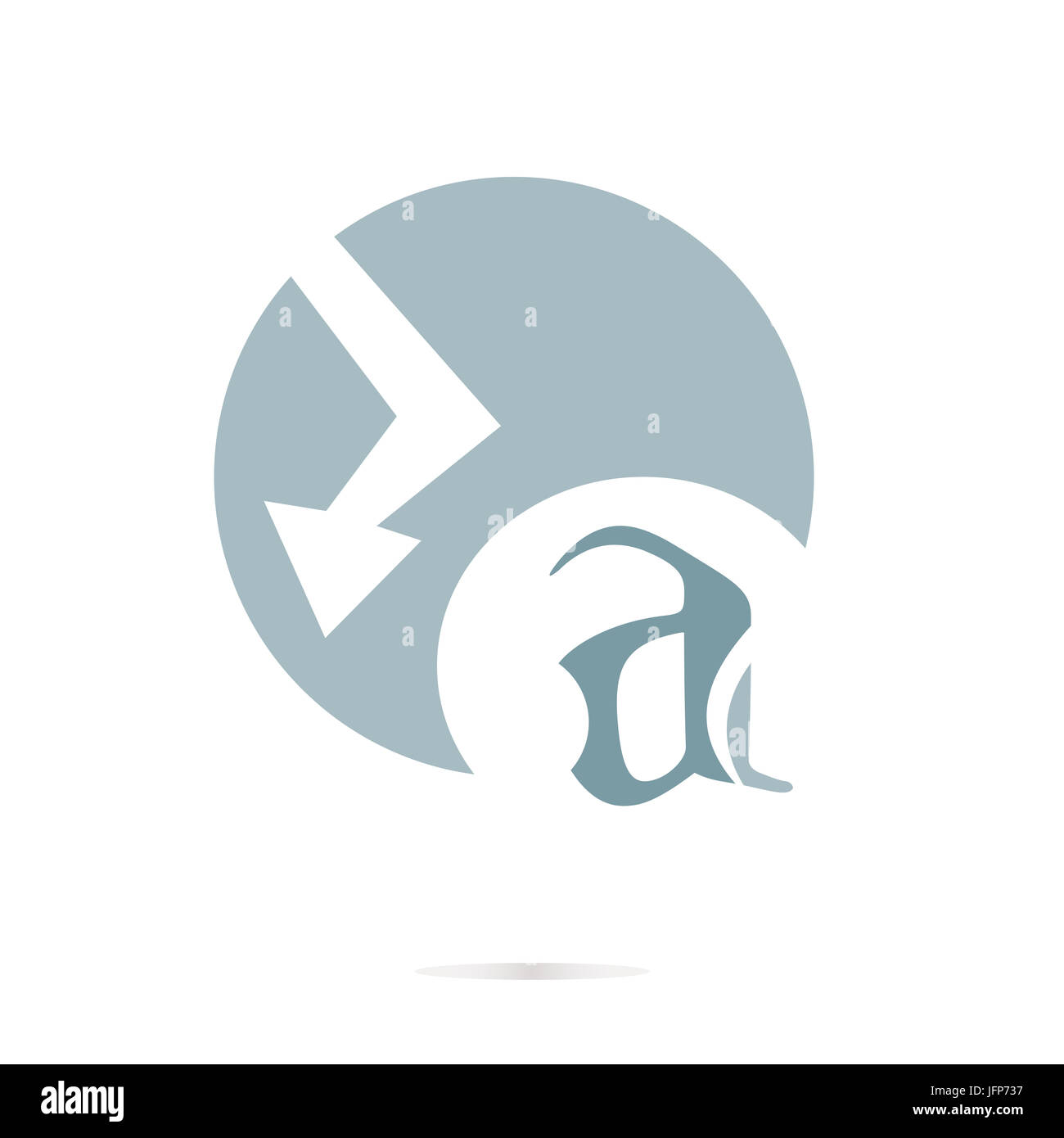 Buchstabe A Logo Symbol Designelemente Vorlage Stockfoto