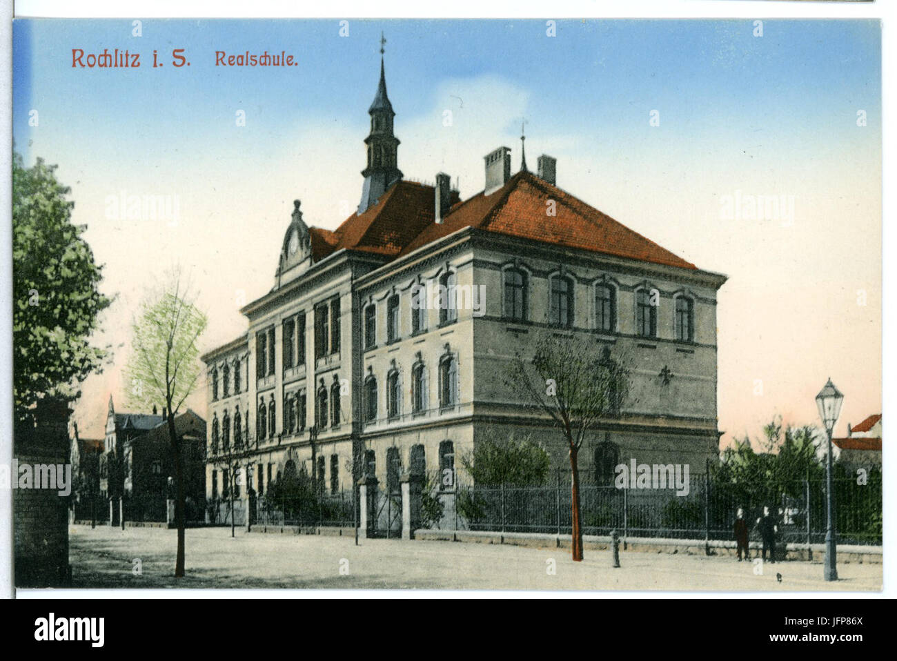 10741-Rochlitz-1909-Realschule-Brück & Sohn Kunstverlag Stockfoto
