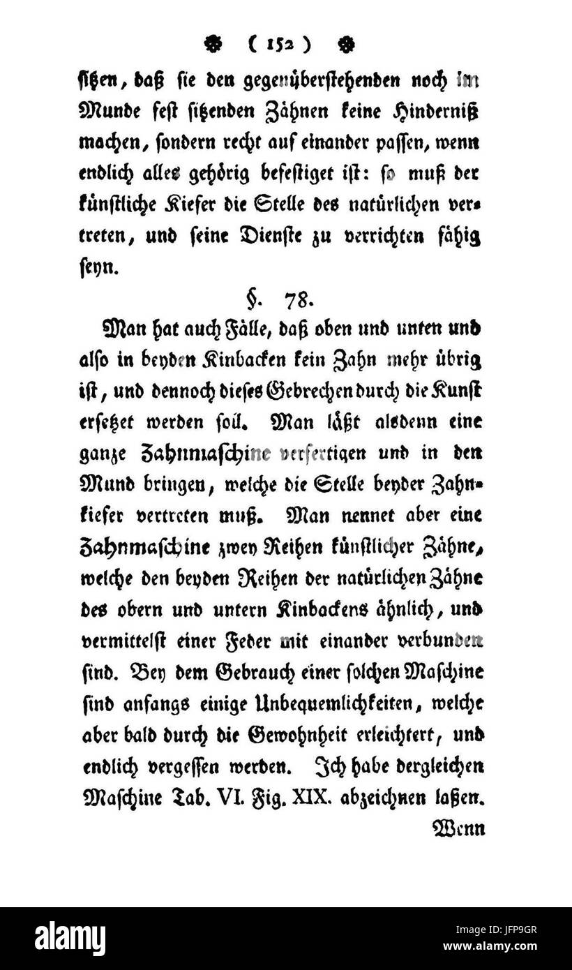 Abhandlung von Den Zähnen (Pfaff) 185 Stockfoto