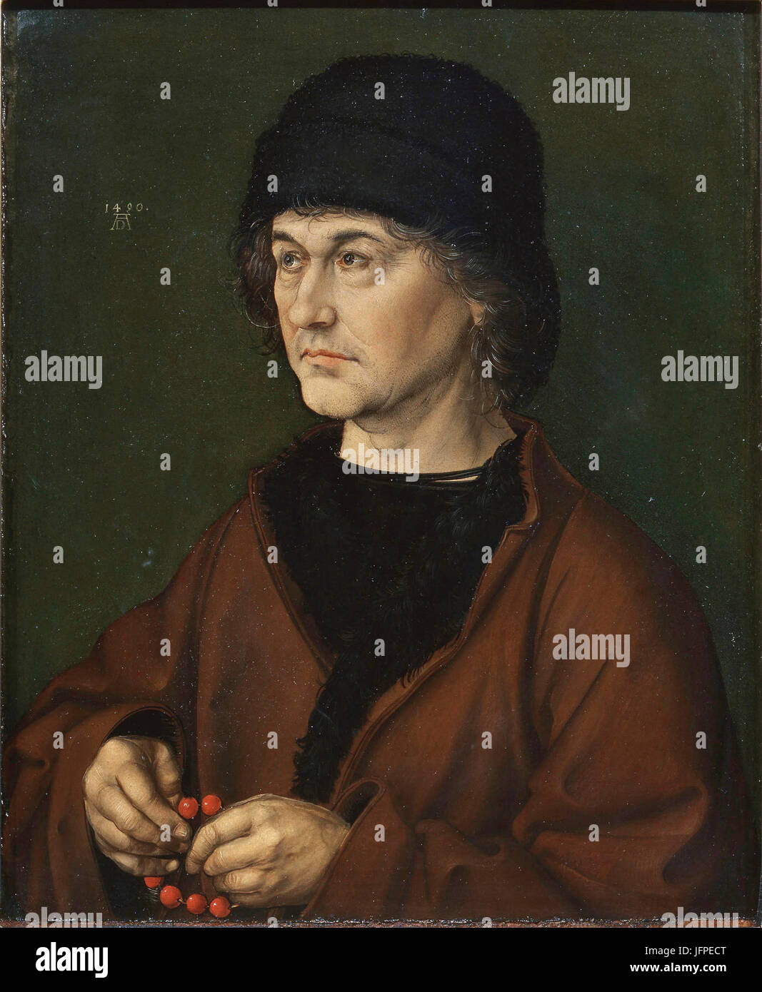 Albrecht Dürer - Ritratto del Padre - Google Art ProjectFXD Stockfoto