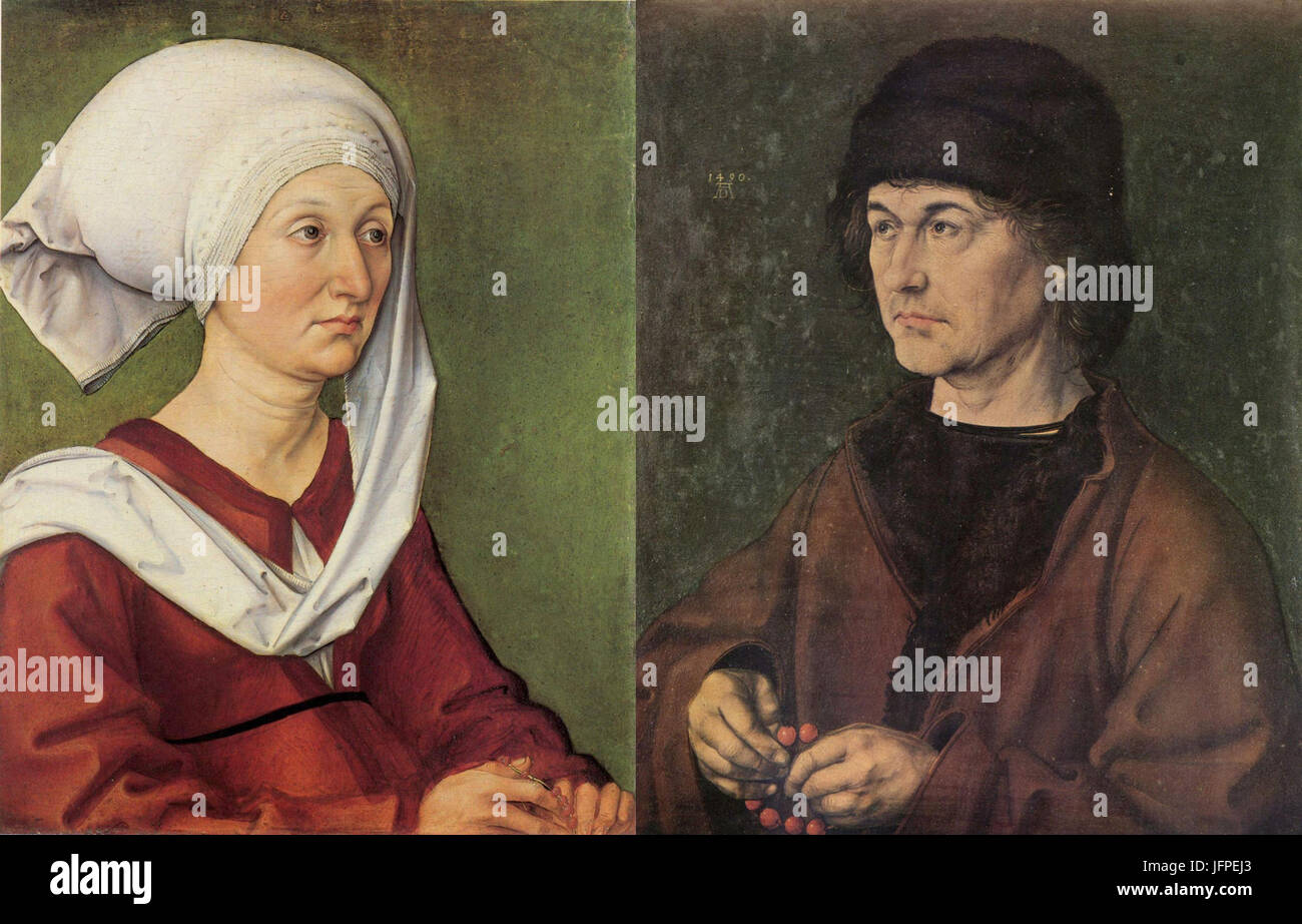 Albrecht Dürer Diptychon Eltern Stockfoto