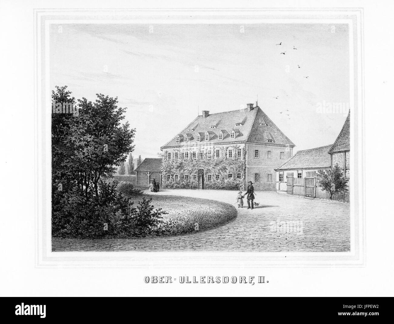 Album der Rittergüter Und Schlösser Im Königreiche Sachsen III b 242 Stockfoto