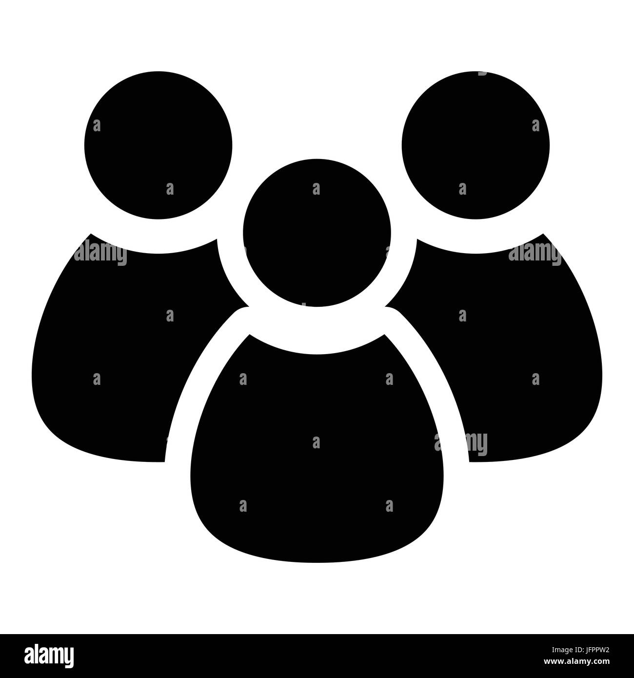 Abbildung, Charakter / Benutzer / Avatar-Symbol, Symbol. Einfaches Zeichen Symbol. Stock Vektor