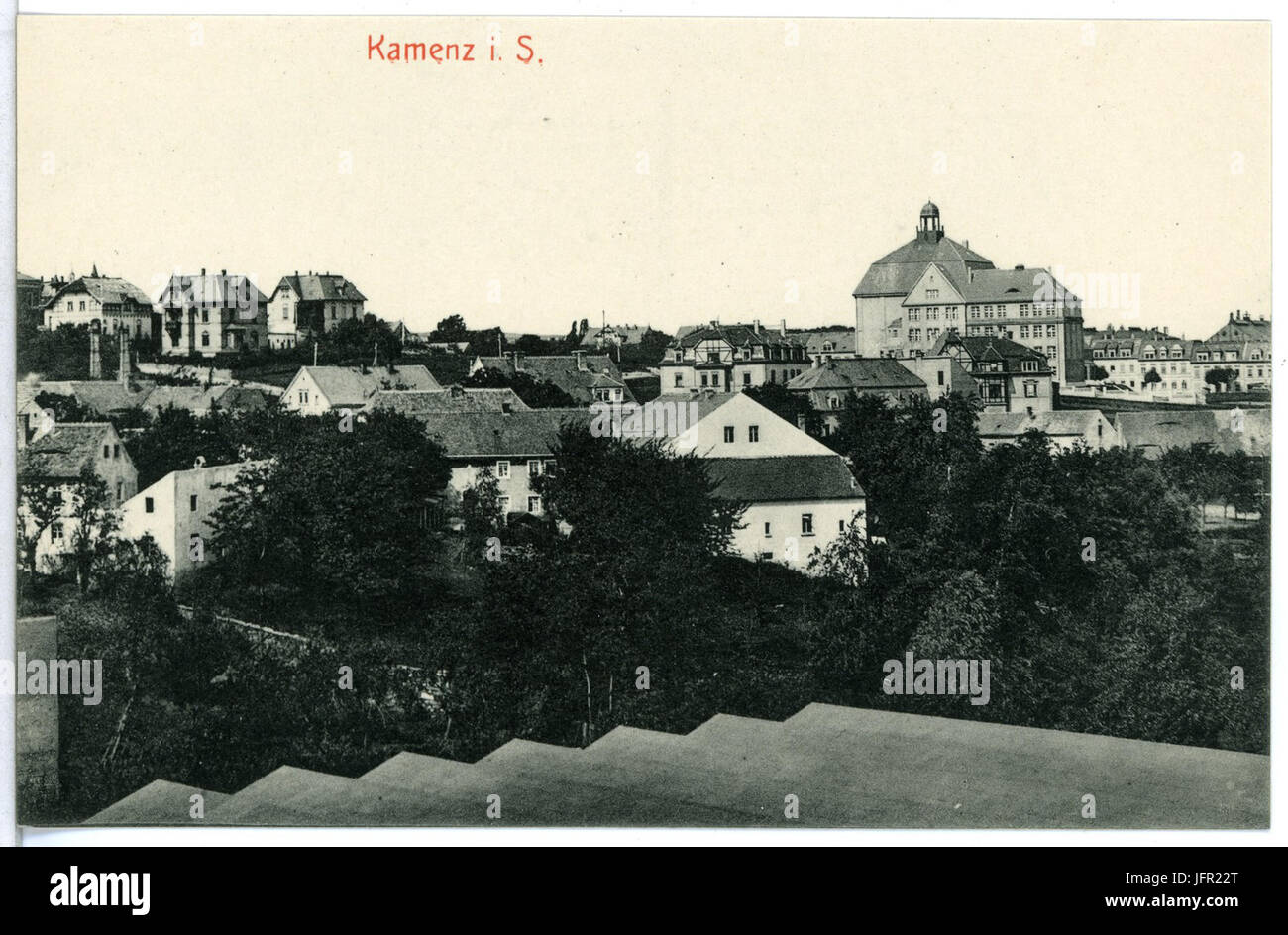 12543-Kamenz-1911-Blick Auf Kamenz-Brück & Sohn Kunstverlag Stockfoto