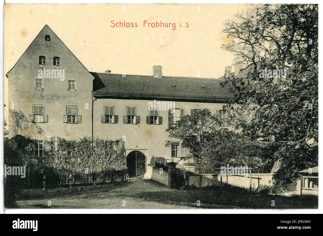 13040-Frohburg-1911-Schloß-Brück & Sohn Kunstverlag Stockfoto