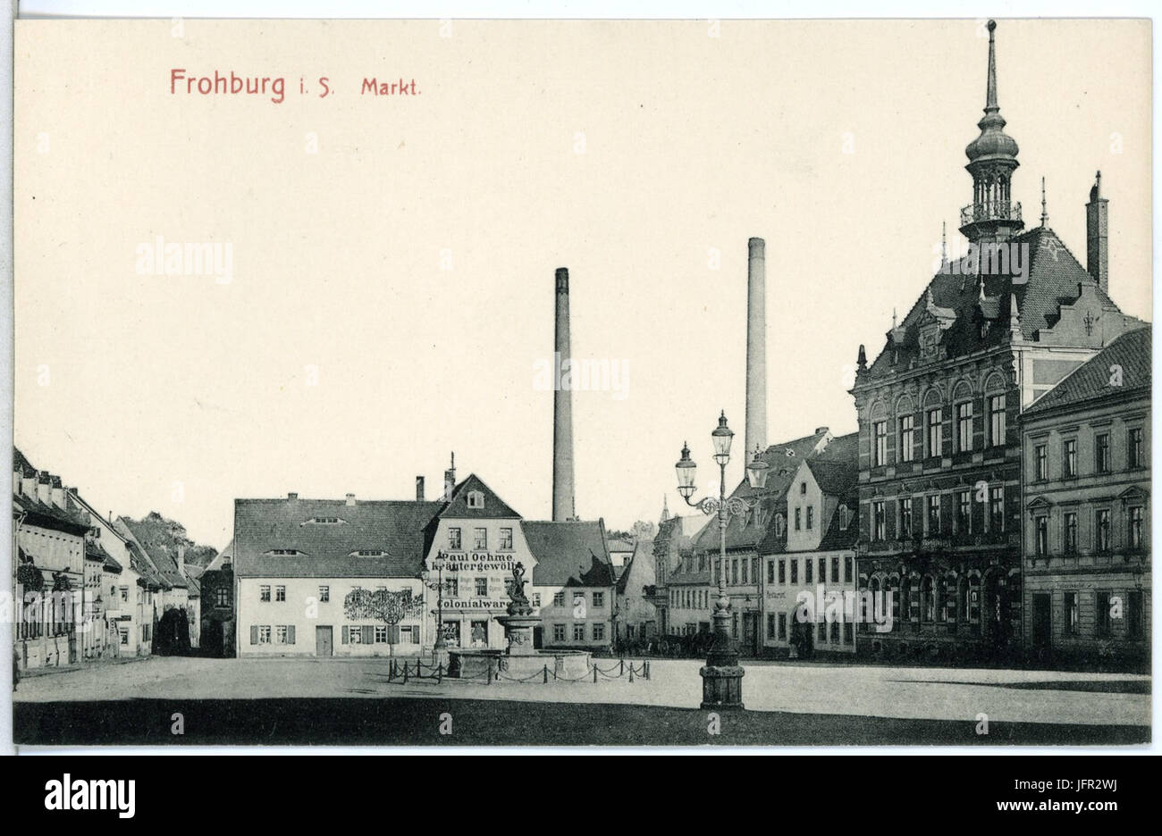 13041-Frohburg-1911-Markt-Brück & Sohn Kunstverlag Stockfoto