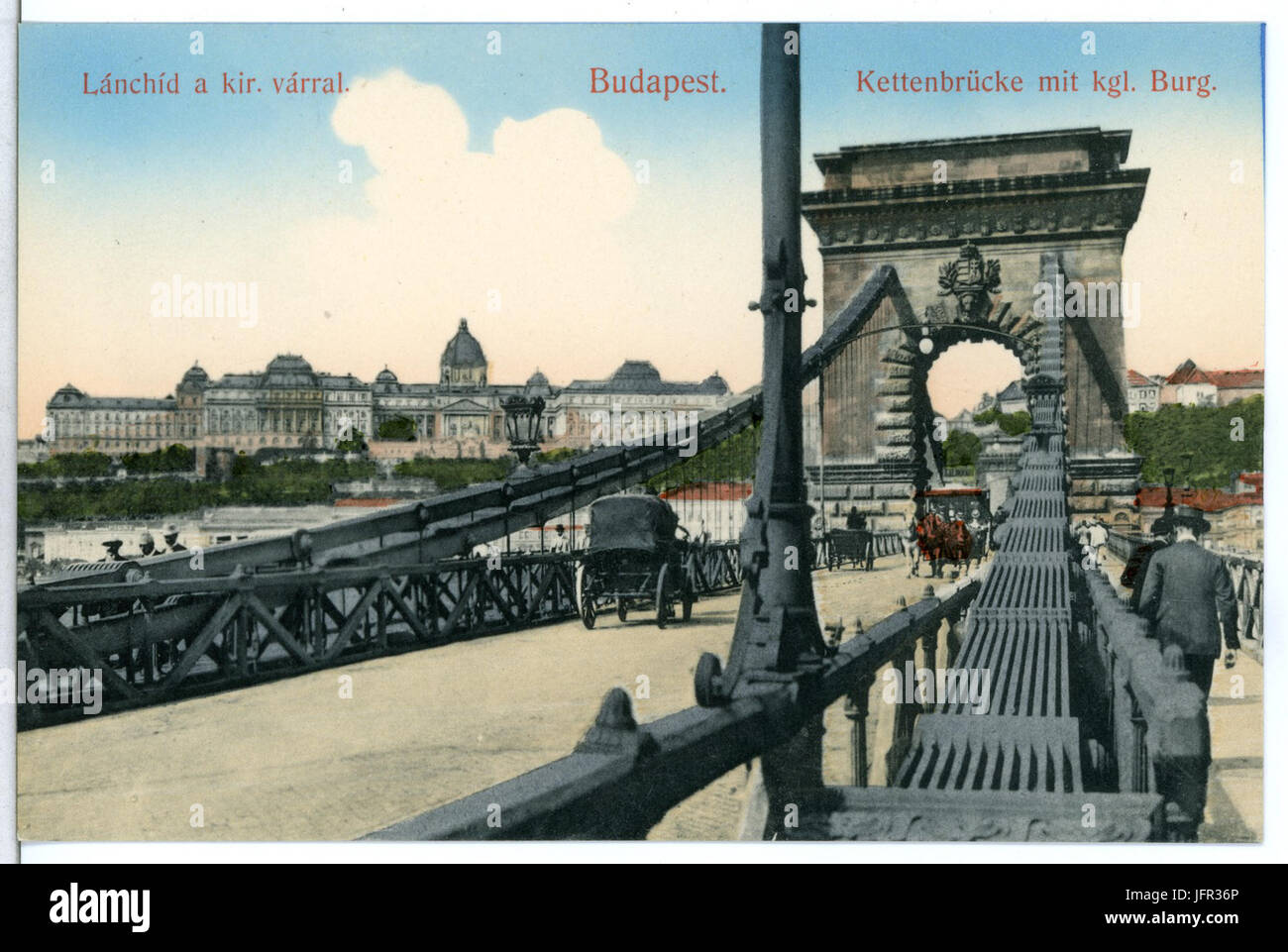 13244-Budapest-1911-3D-Laserscanning Und Burg-Brück & Sohn Kunstverlag Stockfoto