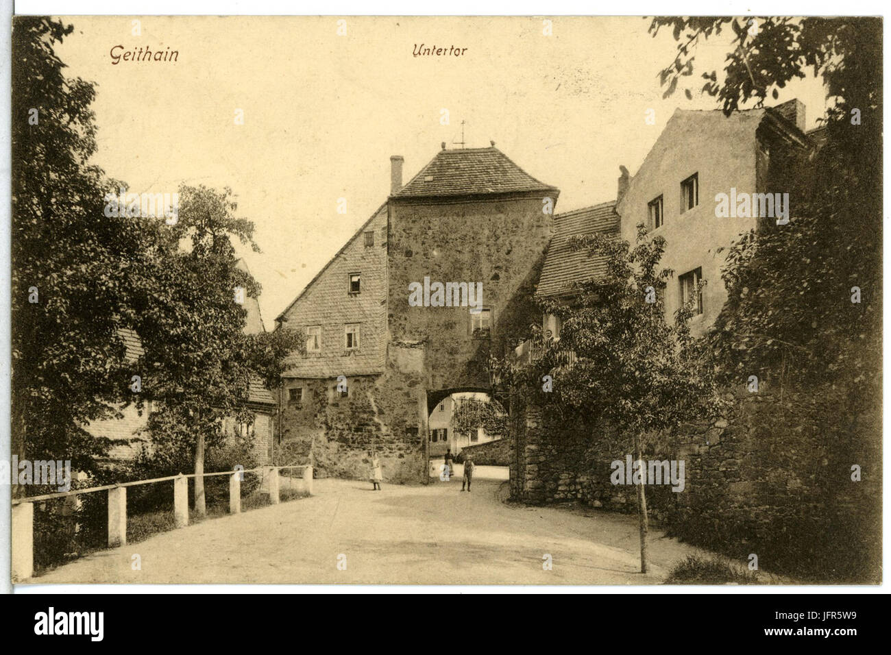 14970-Geithain-1912-Untertor-Brück & Sohn Kunstverlag Stockfoto