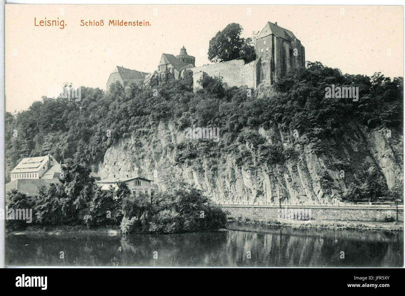 15010-Leisnig-1912-Schloß Mildenstein-Brück & Sohn Kunstverlag Stockfoto