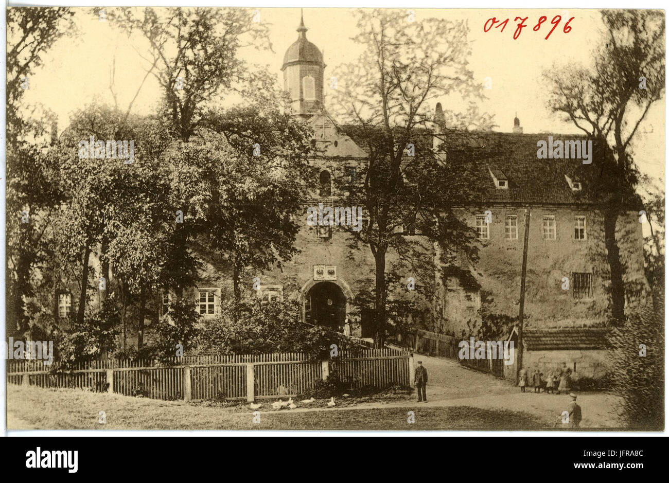 17896-Mühlberg-1914-Werk Schloß-Brück & Sohn Kunstverlag Stockfoto