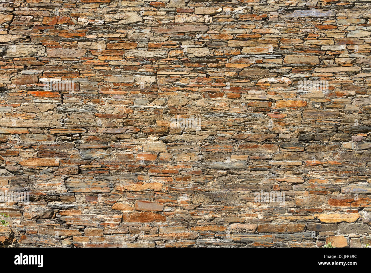 Natursteinmauer Stockfoto