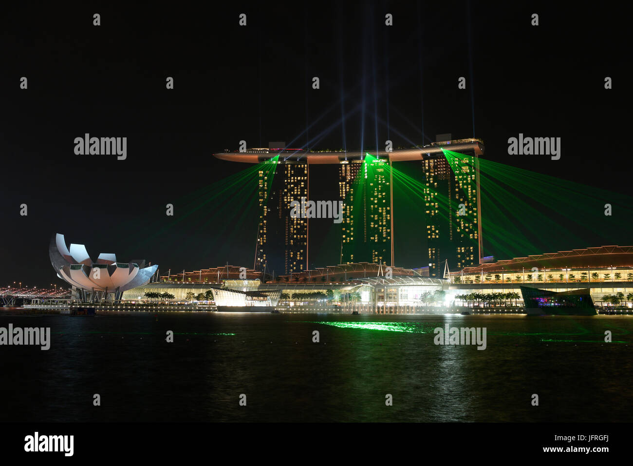 Marina Bay Sands Hotel Stockfoto