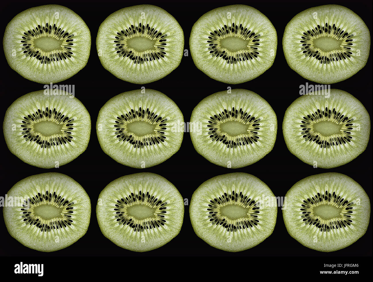 Kiwi-Frucht-Muster Stockfoto