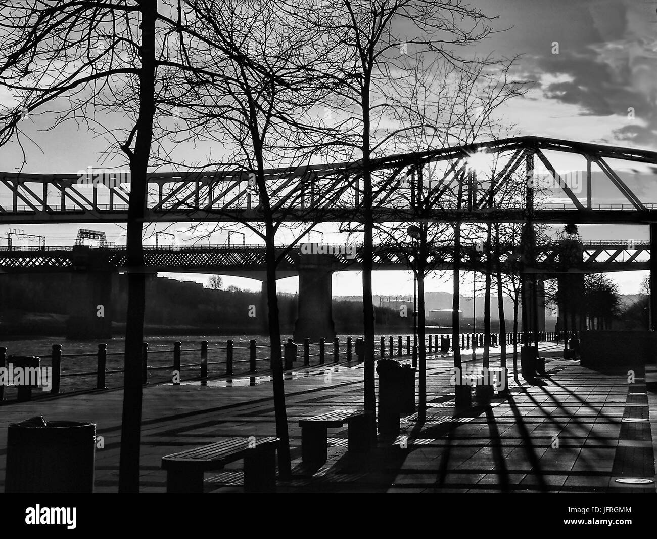 Tyne Bridges, Newcastle Upon Tyne Stockfoto