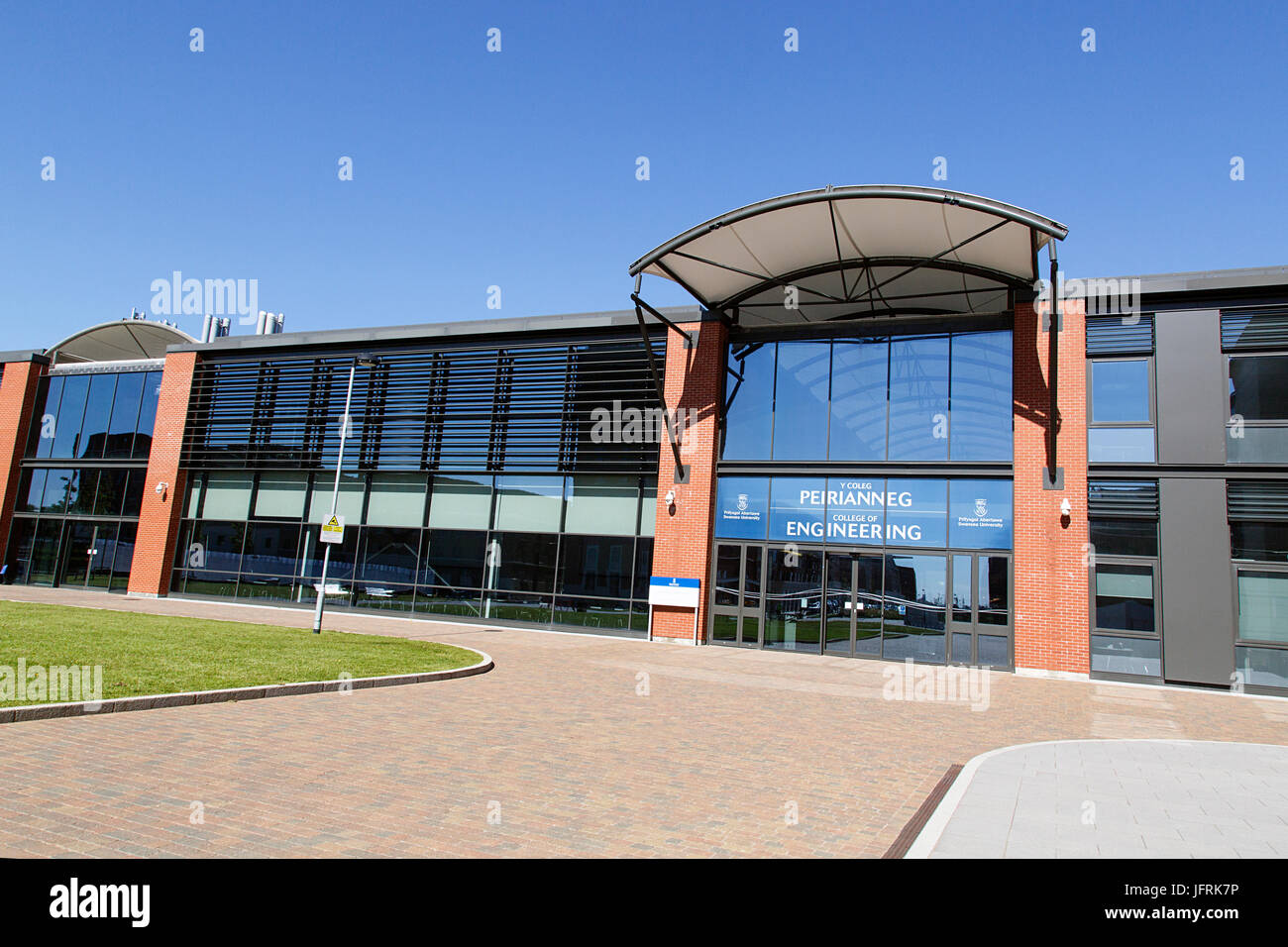 Swansea Bay Campus - Gebäude-Engineering Stockfoto
