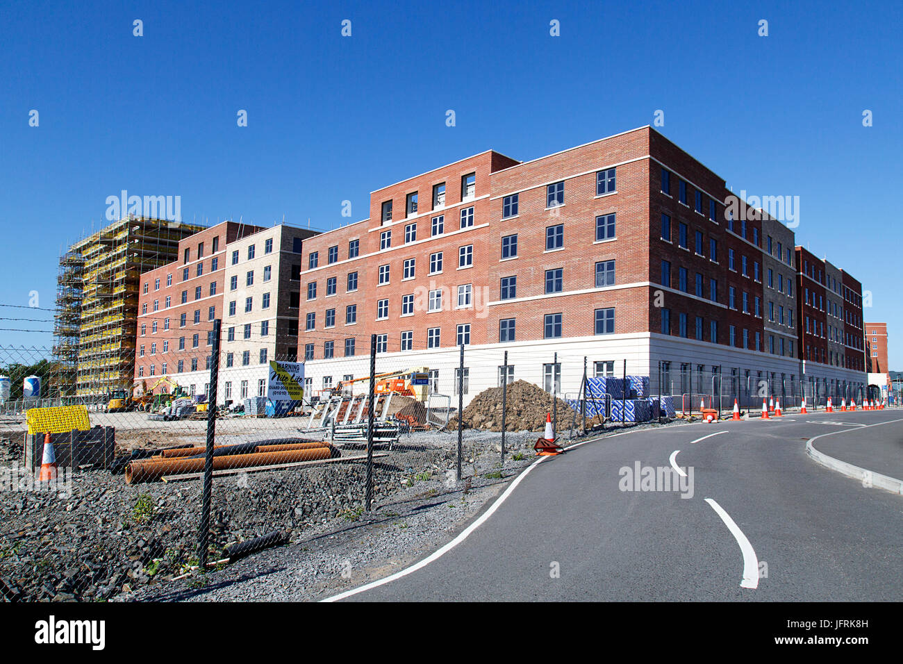 Swansea Universität Bay Campus - im Bau Stockfoto
