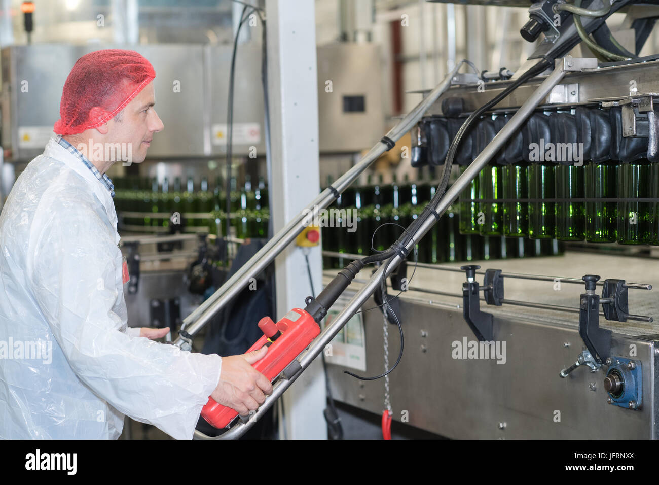 Das Abfüller-Unternehmen Stockfoto