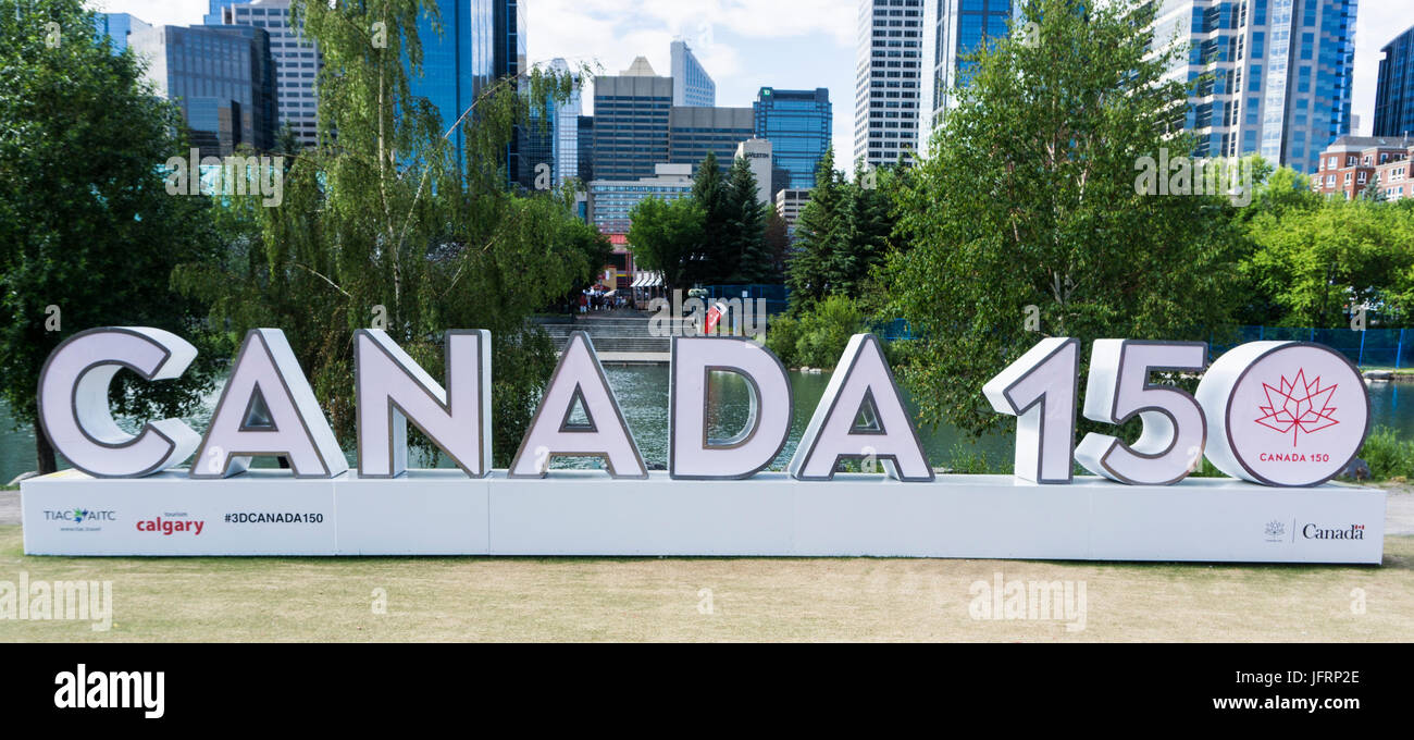 Kanada 150 Prinz Island Park Calgary AB Stockfoto