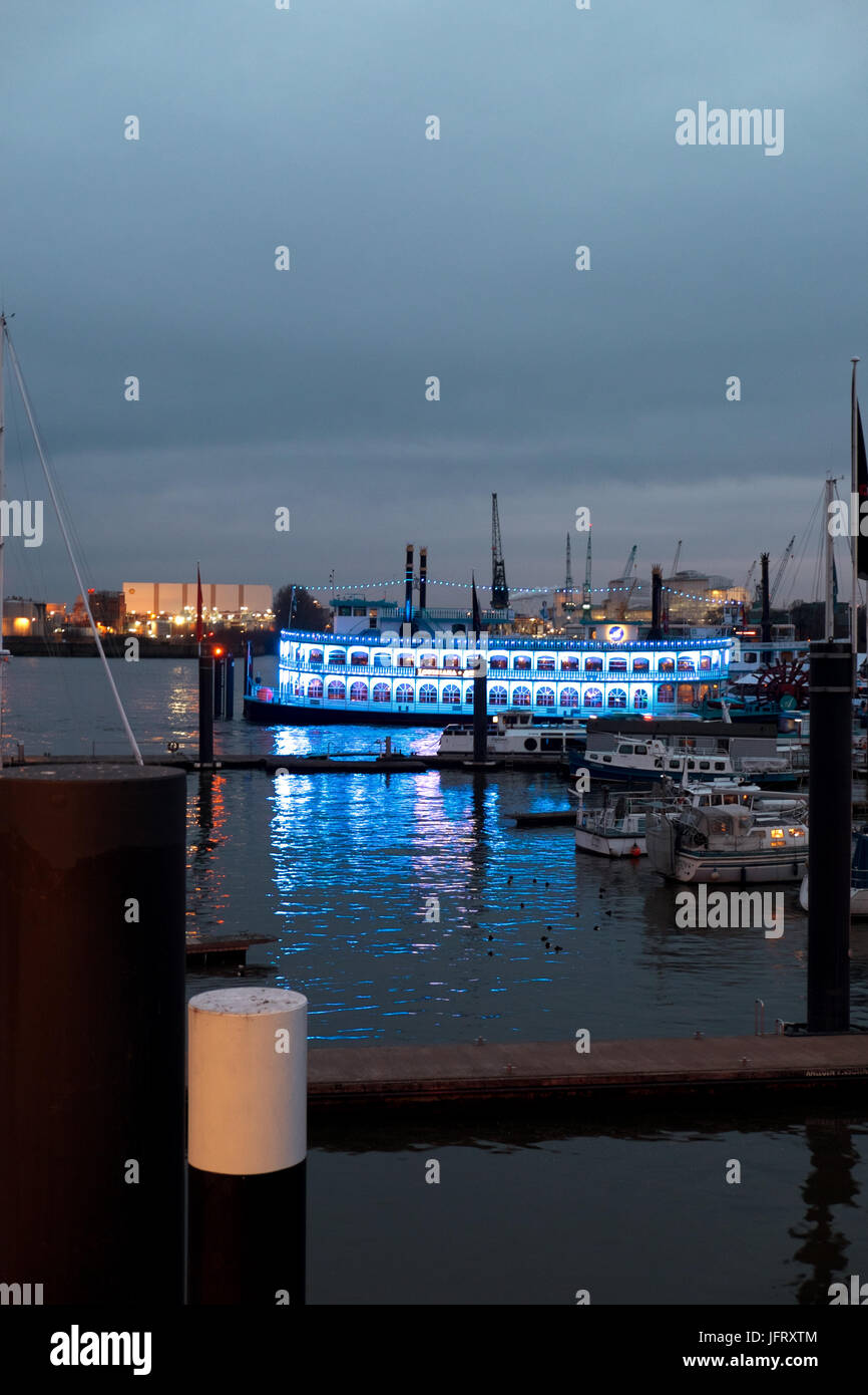 Mississippi fügt, Hamburger Hafen Stockfoto
