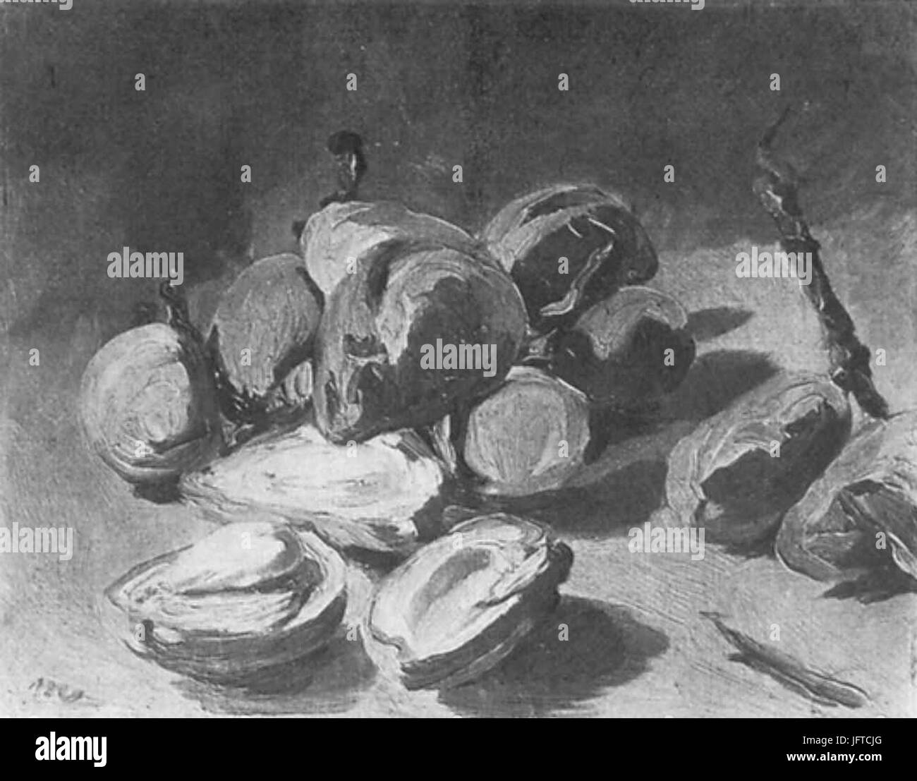 Édouard Manet - Nature Morte Amandes Vertes (RW 142) Stockfoto